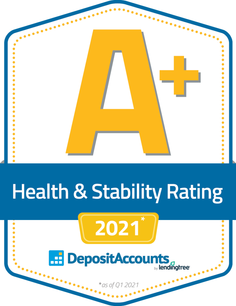 A+ Health & Stability Rating 2014 - Depositaccounts.com