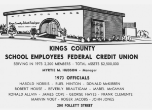 Old picture of Kings County School Employees Federal Credit Union